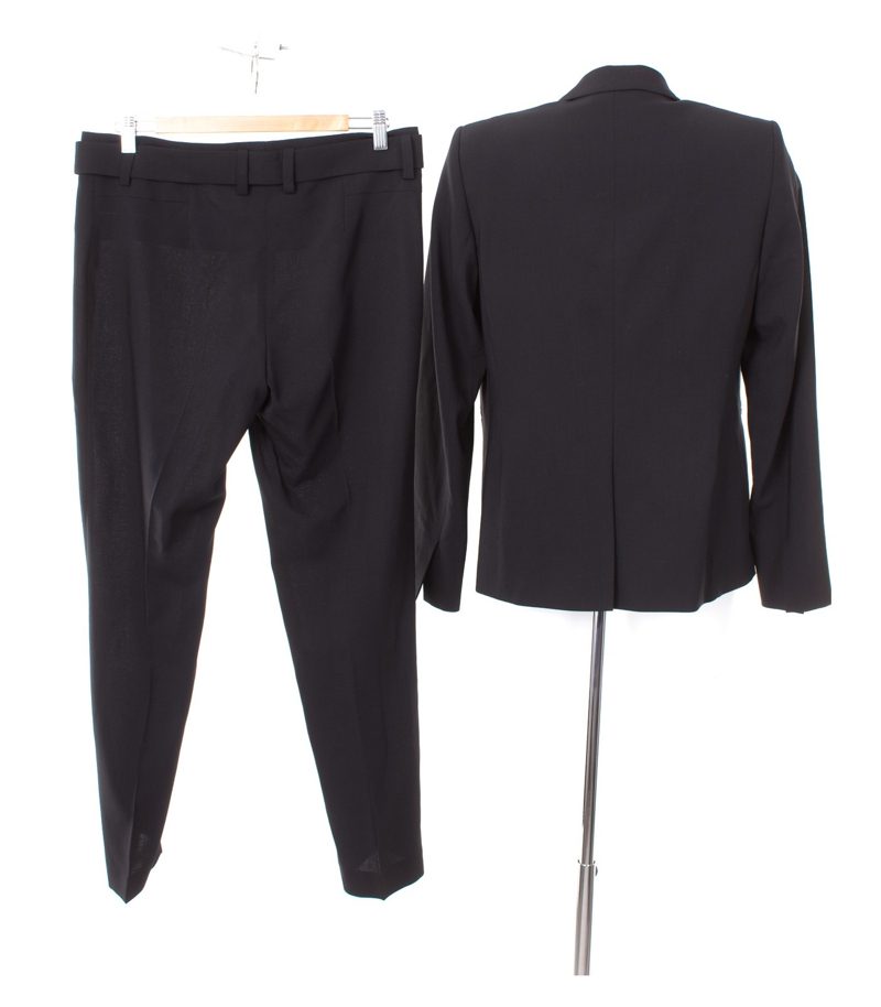 RIANI Damen Hosenanzug Hose Blazer Gr. DE 40 Schwarz Wolle – Foto 2