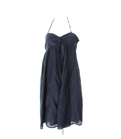 TOMMY HILFIGER Damen Kleid Minikleid Gr. DE 32 Blau Baumwolle Seide