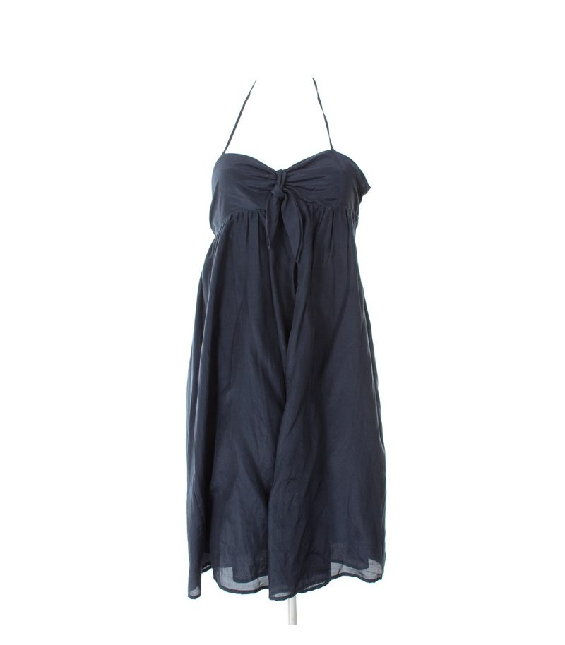 TOMMY HILFIGER Damen Kleid Minikleid Gr. DE 32 Blau Baumwolle Seide – Foto 1