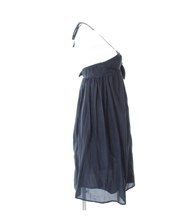 TOMMY HILFIGER Damen Kleid Minikleid Gr. DE 32 Blau Baumwolle Seide – Foto 2