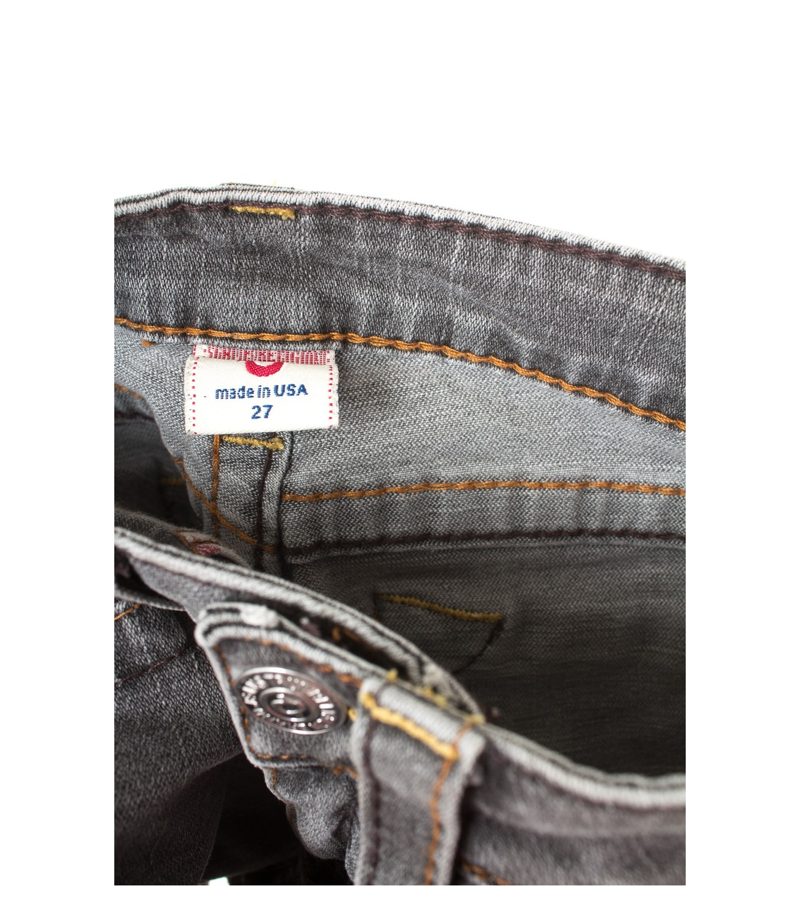 Damen Jeans Shorts Chino Kurze Hose Gr. 27 Grau Baumwolle – Foto 3