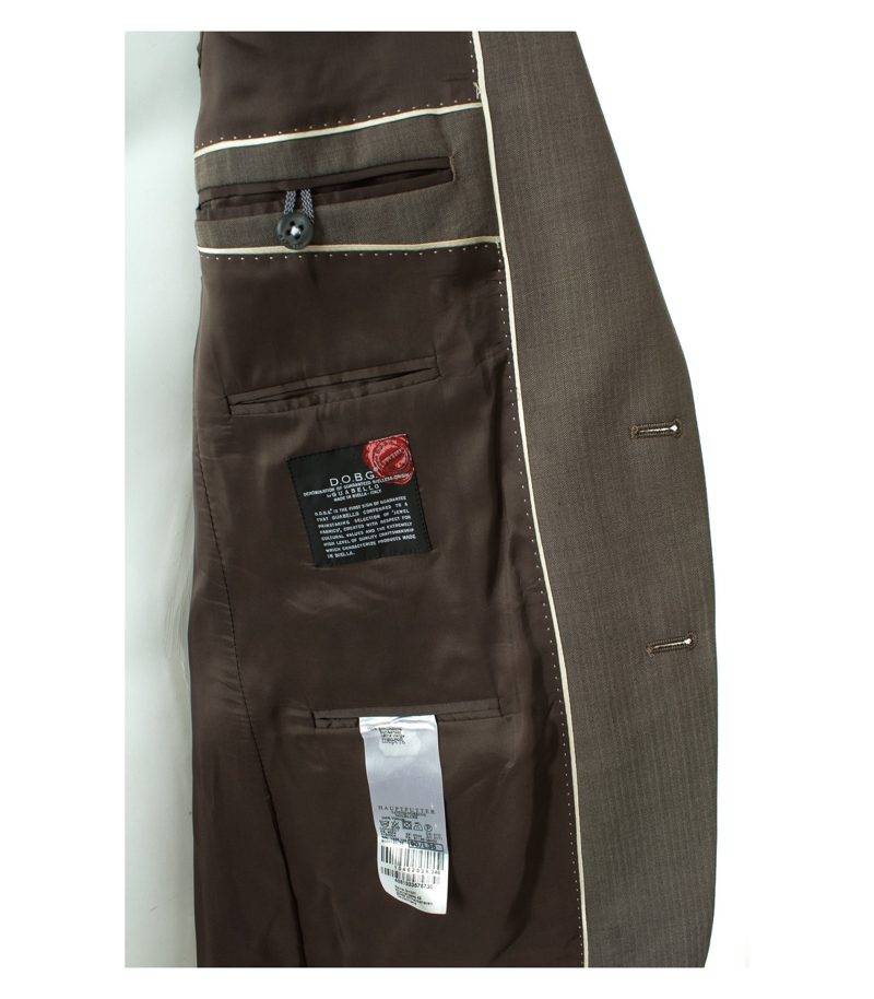 BARUTTI Herren Anzug Sakko Hose COMFORT FIT Gr. 90 Braungrau Wolle NEU – Foto 4