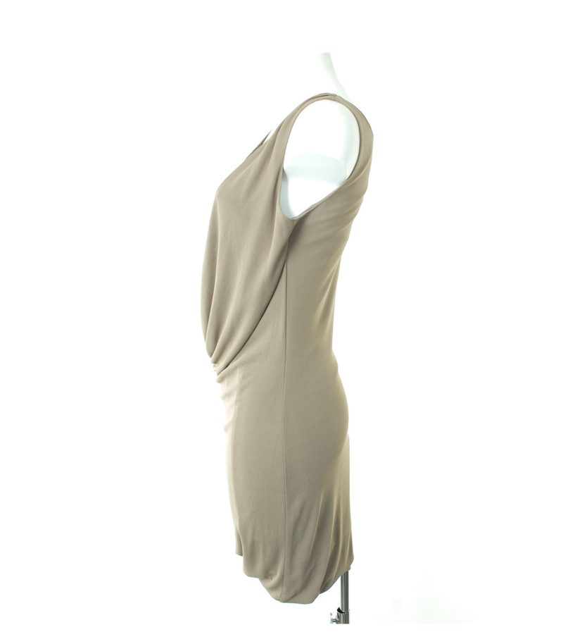 Massimo Dutti Damen Kleid Abendkleid Gr. S Beigegrau NEU – Foto 2