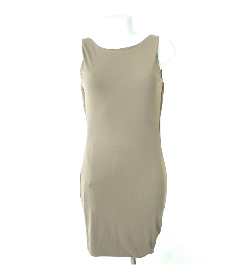 Massimo Dutti Damen Kleid Abendkleid Gr. S Beigegrau NEU – Foto 5