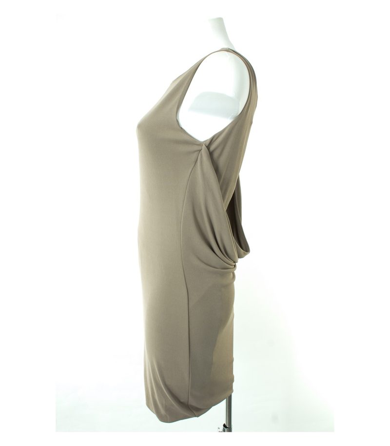 Massimo Dutti Damen Kleid Abendkleid Gr. S Beigegrau NEU – Foto 6