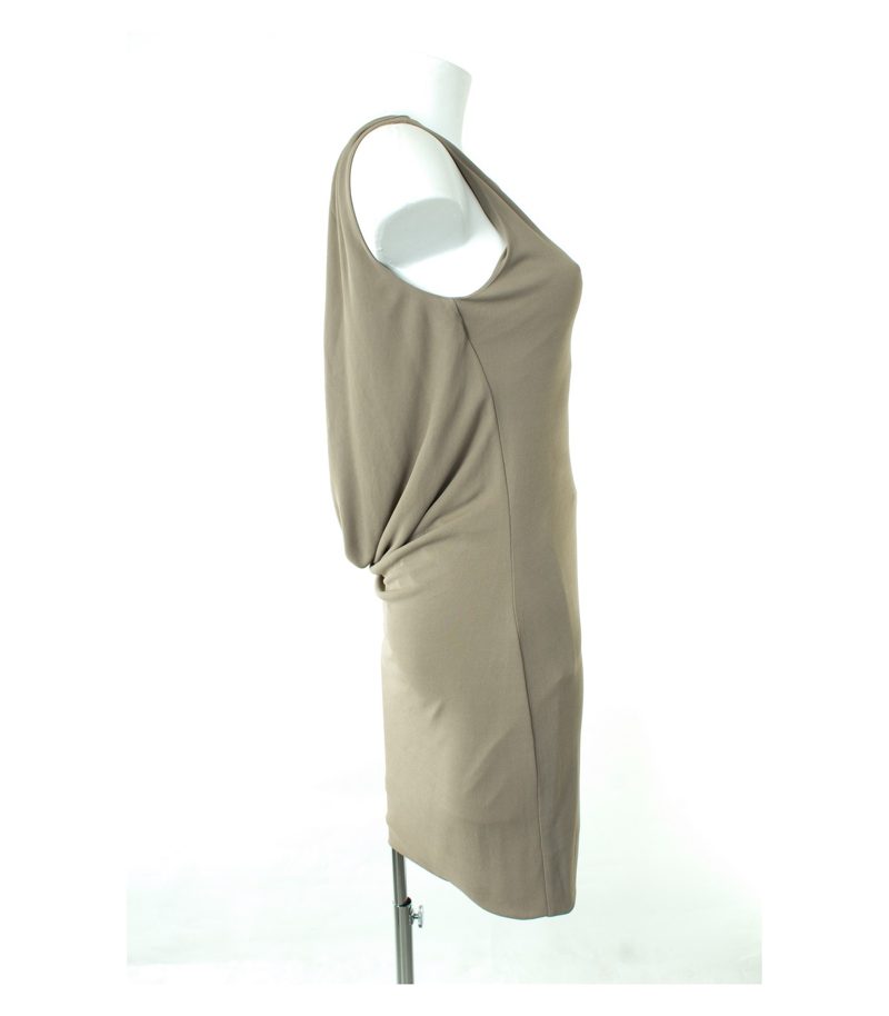 Massimo Dutti Damen Kleid Abendkleid Gr. S Beigegrau NEU – Foto 7