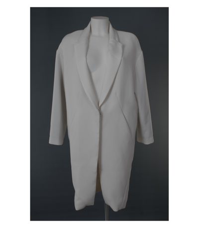 MCB BY MALENE BIRGER Damen Mantel Sommermantel Gr. DE 36 Beigeweiß Viskose