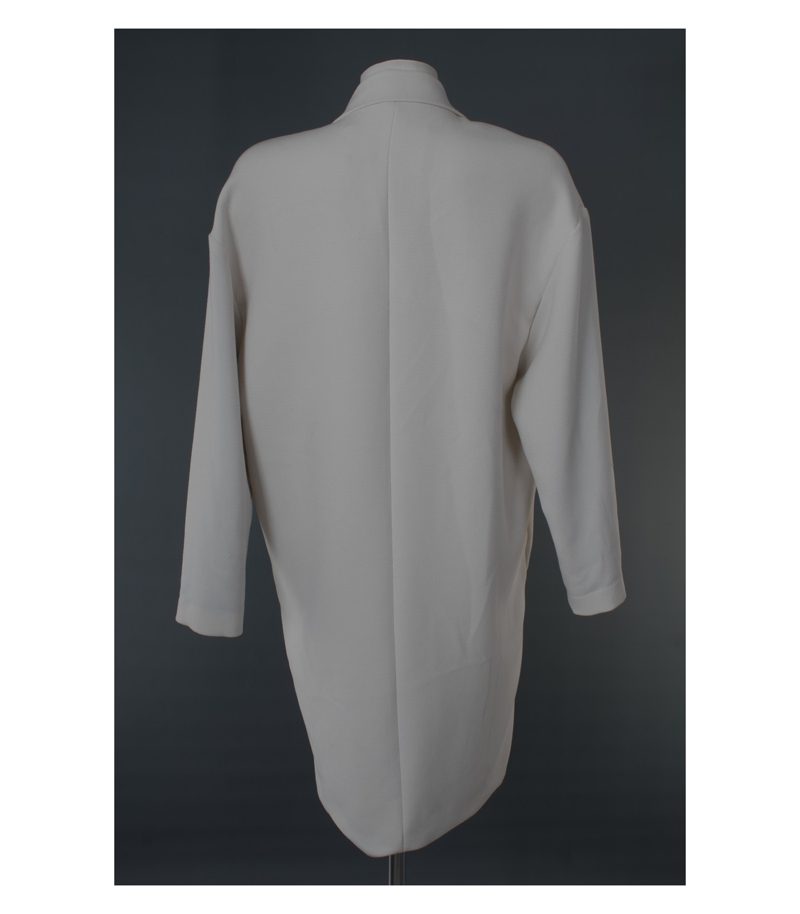 MCB BY MALENE BIRGER Damen Mantel Sommermantel Gr. DE 36 Beigeweiß Viskose – Foto 3