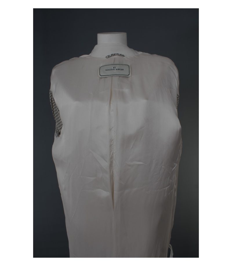 MCB BY MALENE BIRGER Damen Mantel Sommermantel Gr. DE 36 Beigeweiß Viskose – Foto 5