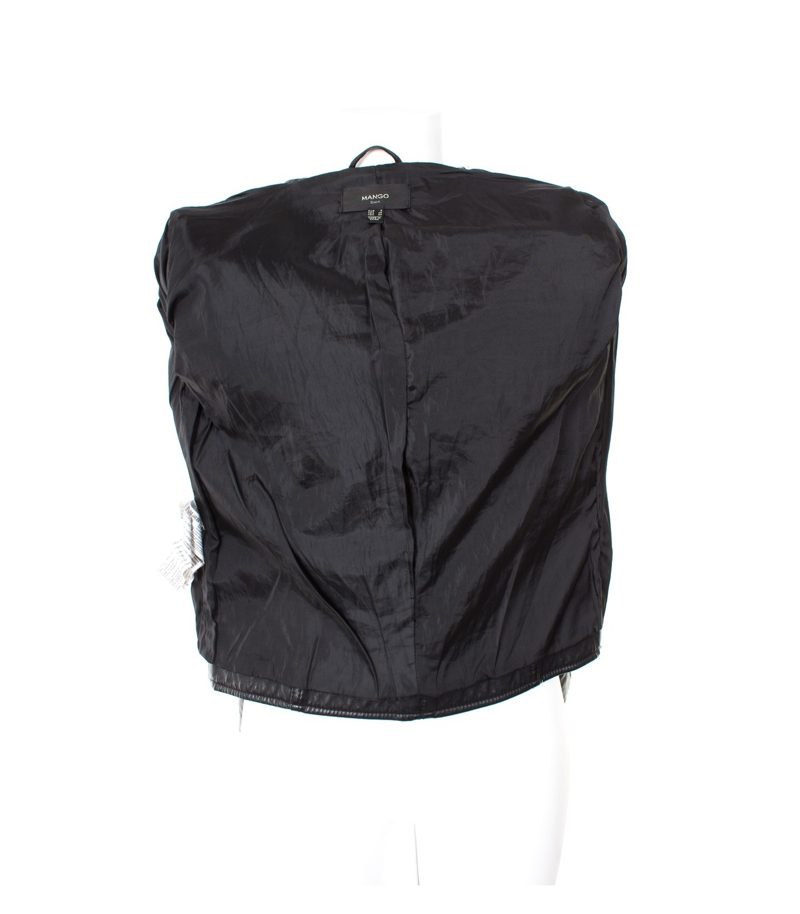 MANGO Damen Jacke Gr. S Schwarz Viskose – Foto 5