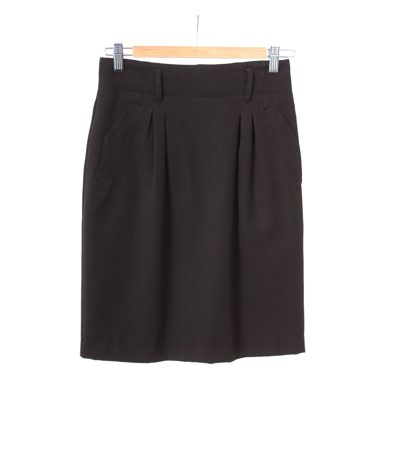 TOP SANDWICH FASHION Damen Rock Gr. DE 36 Schwarz Viskose