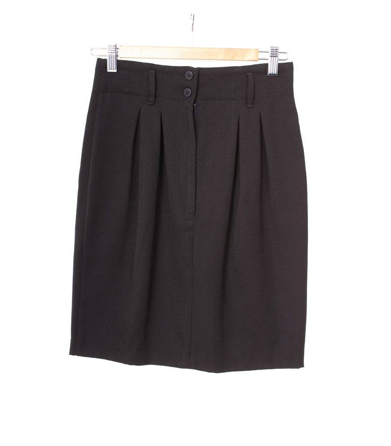 TOP SANDWICH FASHION Damen Rock Gr. DE 36 Schwarz Viskose – Foto 2