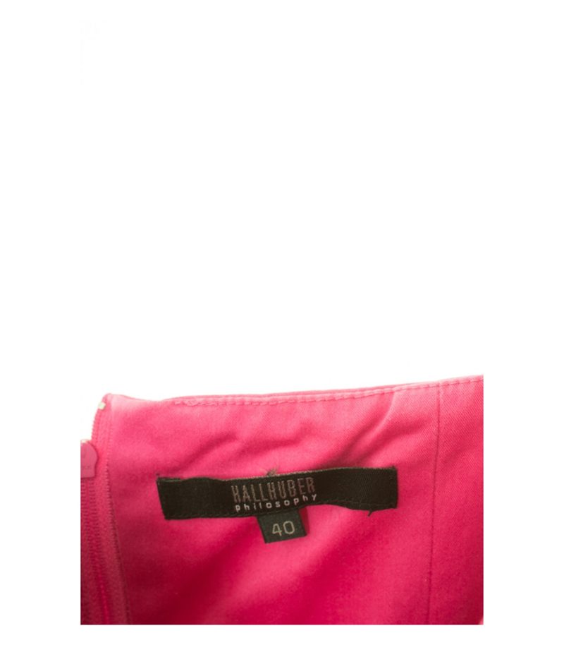 HALLHUBER philosophy Damen Kleid Gr. DE 40 in Telemagenta Baumwolle – Foto 4