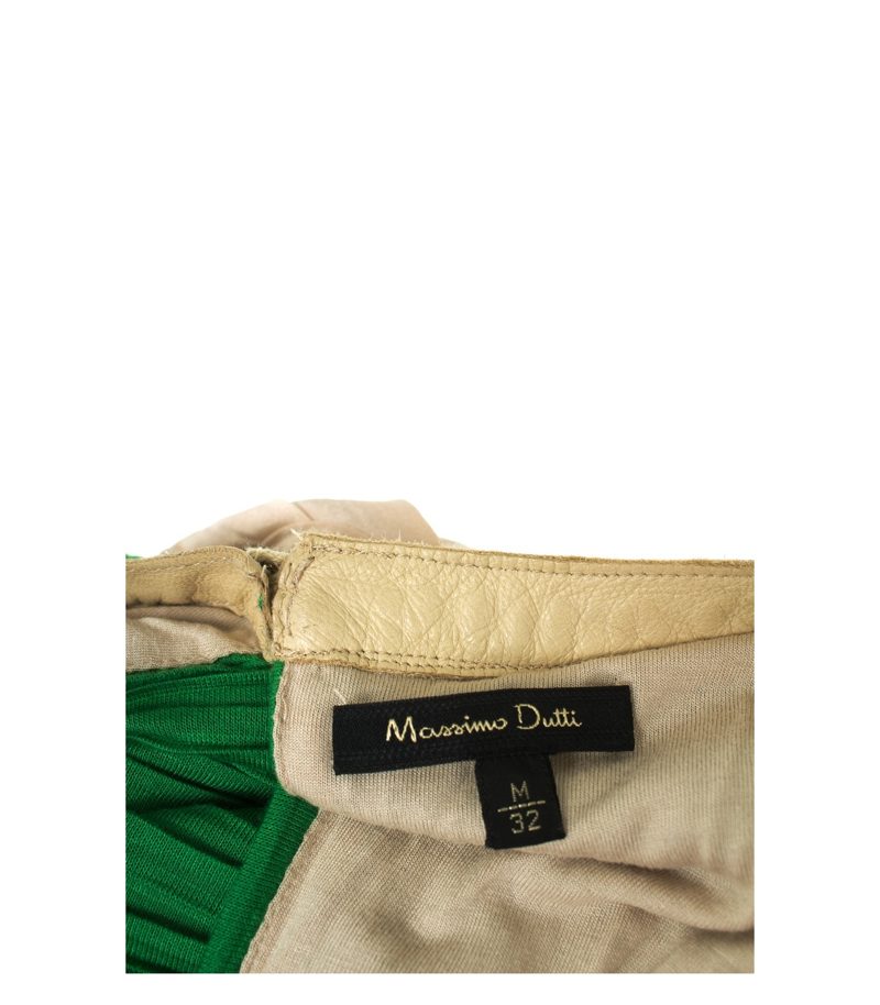 Massimo Dutti Damen Kleid Sommerkleid Gr. M/32 Rosa/Grün Viskose – Foto 4