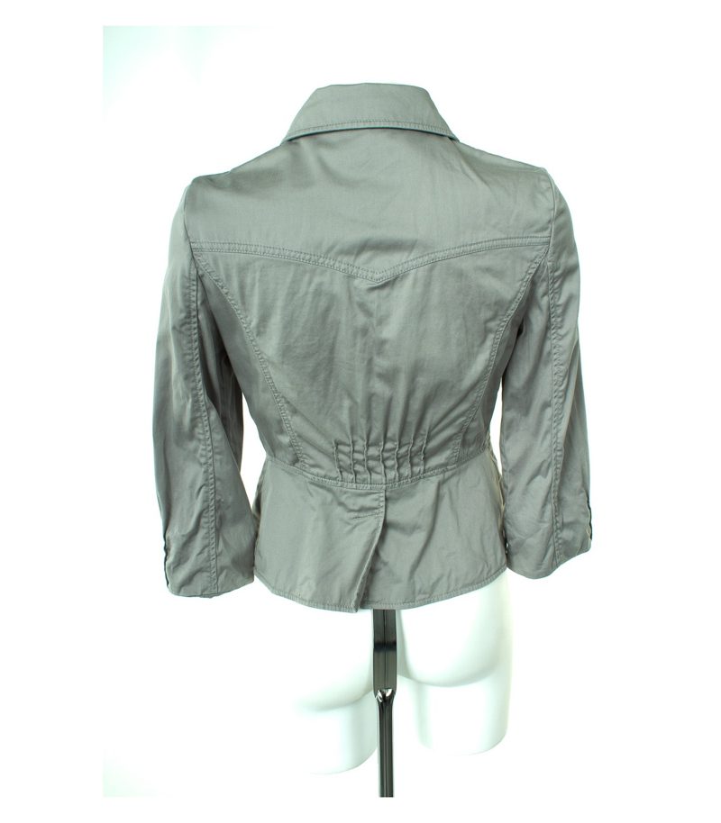 HALLHUBER DONNA Damen Blazer Gr. DE 36 Grau Baumwolle – Foto 4