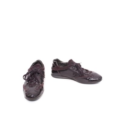 Hogan Damen Sneaker Lackleder Veloursleder Gr. 37