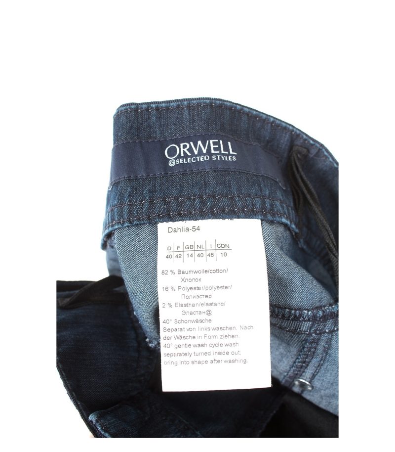 ORWELL Damen Rock Minirock Gr. DE 40 Blau Baumwolle – Foto 4
