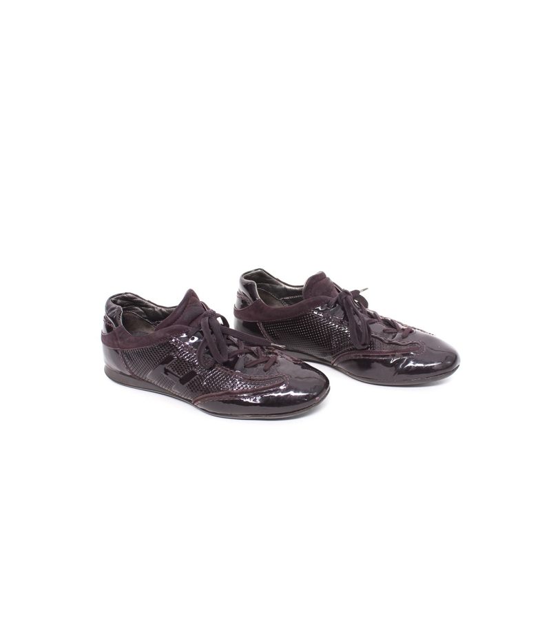 Hogan Damen Sneaker Lackleder Veloursleder Gr. 37 – Foto 2