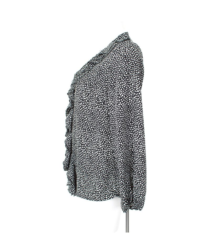 ANGELA DAVIS Damen Bluse Shirt Gr. DE 38 Schwarz/Weiß – Foto 2