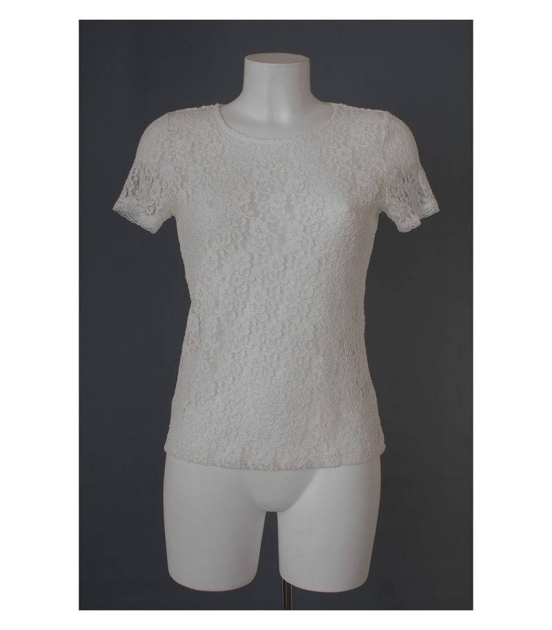 cream Damen Shirt T-shirt Lace Spitzenshirt Gr. DE 34 Beige – Foto 1