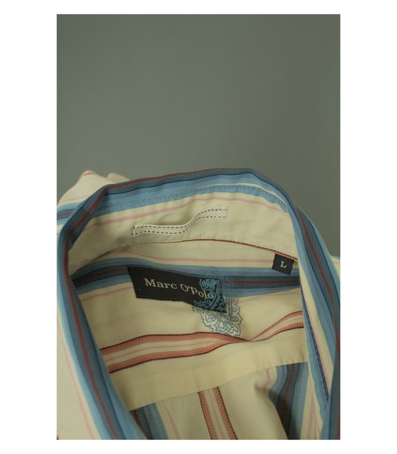 Marc O'Polo Herren Hemd Shirt Freizeit Gr. L Mehrfarbig Baumwolle – Foto 4
