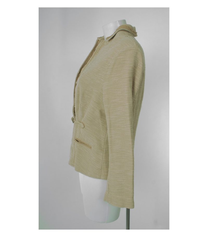 SCHUMACHER Damen Blazer Gr. DE 40 Beige Baumwolle – Foto 2