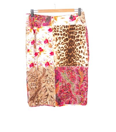 CLASS roberto cavalli Damen Rock Gr.DE36 Mehrfarbig Viskose Baumwolle