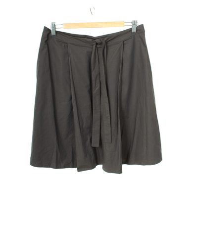 COS Damen Rock Minirock Gr. DE 40 Braun Viskose Baumwolle