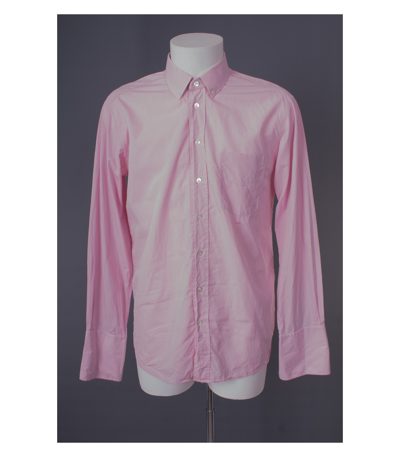 Reiser Manufaktur Herren Hemd Klassische Shirt Gr. L Rosa/Weiß