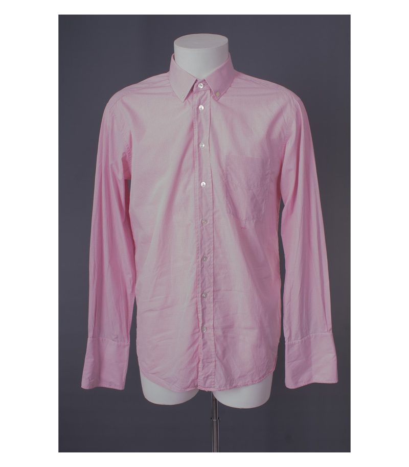 Reiser Manufaktur Herren Hemd Klassische Shirt Gr. L Rosa/Weiß – Foto 1