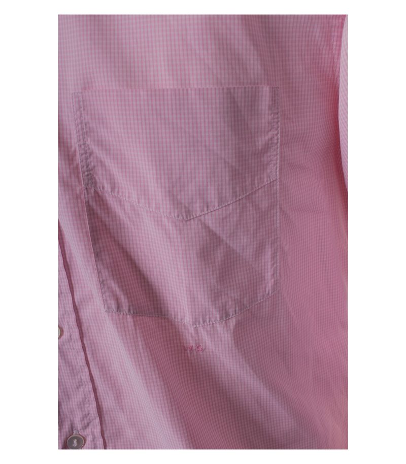 Reiser Manufaktur Herren Hemd Klassische Shirt Gr. L Rosa/Weiß – Foto 2