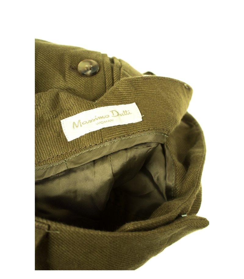 Massimo Dutti Damen Rock Gr. DE 36 Khaki – Foto 3