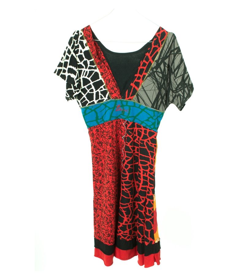 Desigual Damen Kleid Sommerkleid Gr. M Mehrfarbig Baumwolle – Foto 1