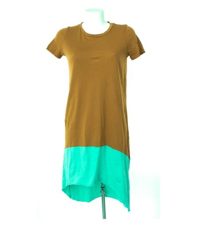 COS Damen Kleid Sommerkleid Gr. XS Braun baumwolle