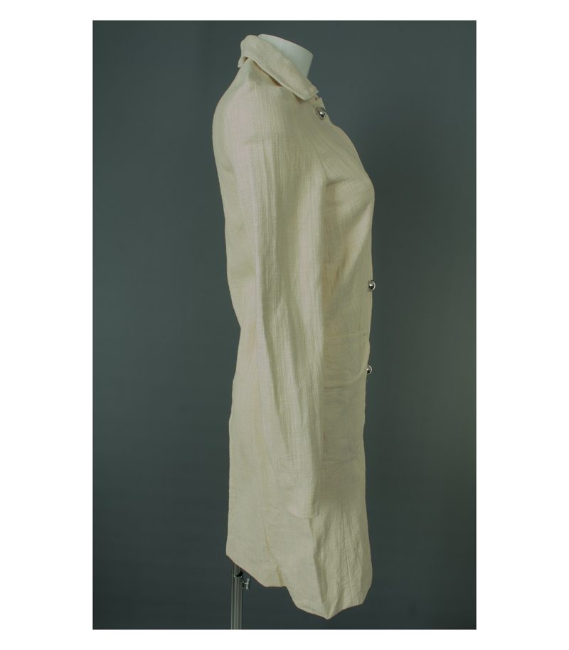 Laurel Damen Mantel Sommermantel Gr. DE 36 Beige Leinen – Foto 2