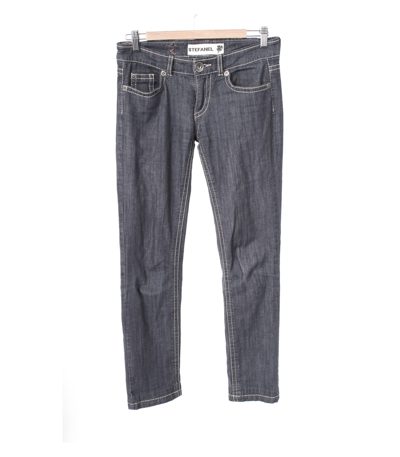 STEFANEL Damen Jeans Hose Gr. DE 38 Blaugrau