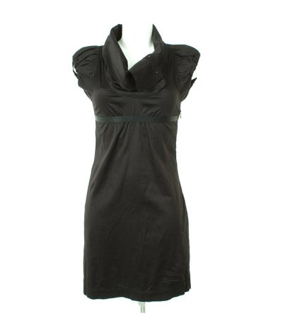 LIU.JO Damen Kleid Minikleid Gr. DE 34 Schwarz Baumwolle