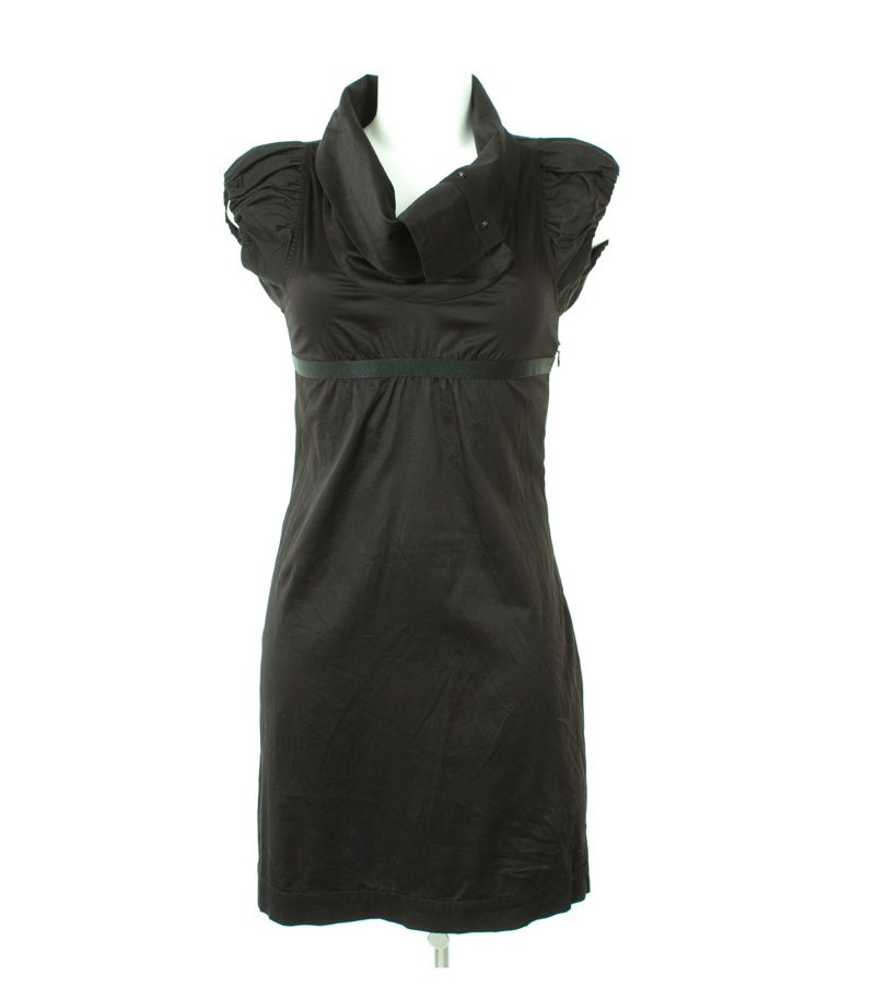 LIU.JO Damen Kleid Minikleid Gr. DE 34 Schwarz Baumwolle – Foto 1