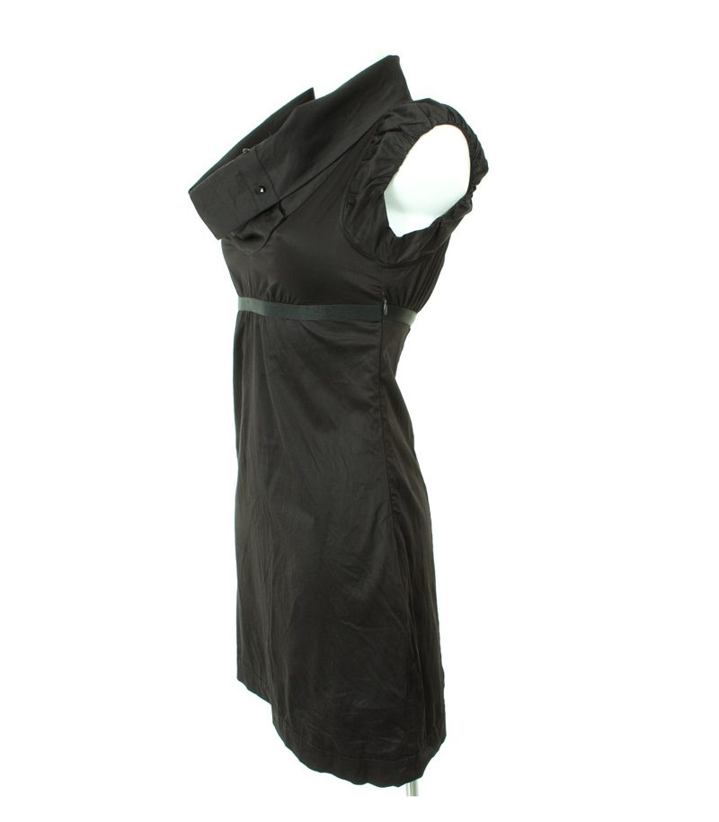 LIU.JO Damen Kleid Minikleid Gr. DE 34 Schwarz Baumwolle – Foto 2