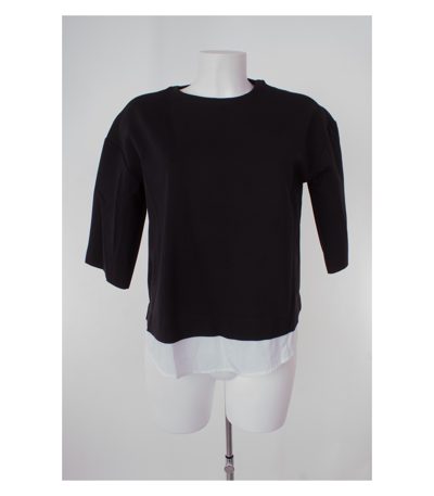MANGO Damen CASUAL Langarmshirt Longsleeve 3/4 Arm-Shirt Shirt Gr. S Baumwolle