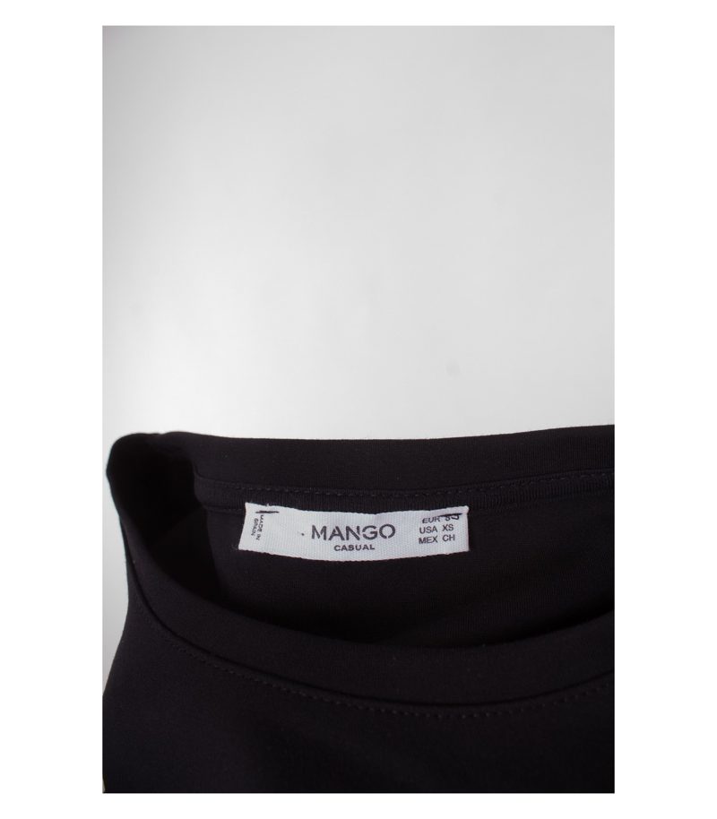 MANGO Damen CASUAL Langarmshirt Longsleeve 3/4 Arm-Shirt Shirt Gr. S Baumwolle – Foto 4