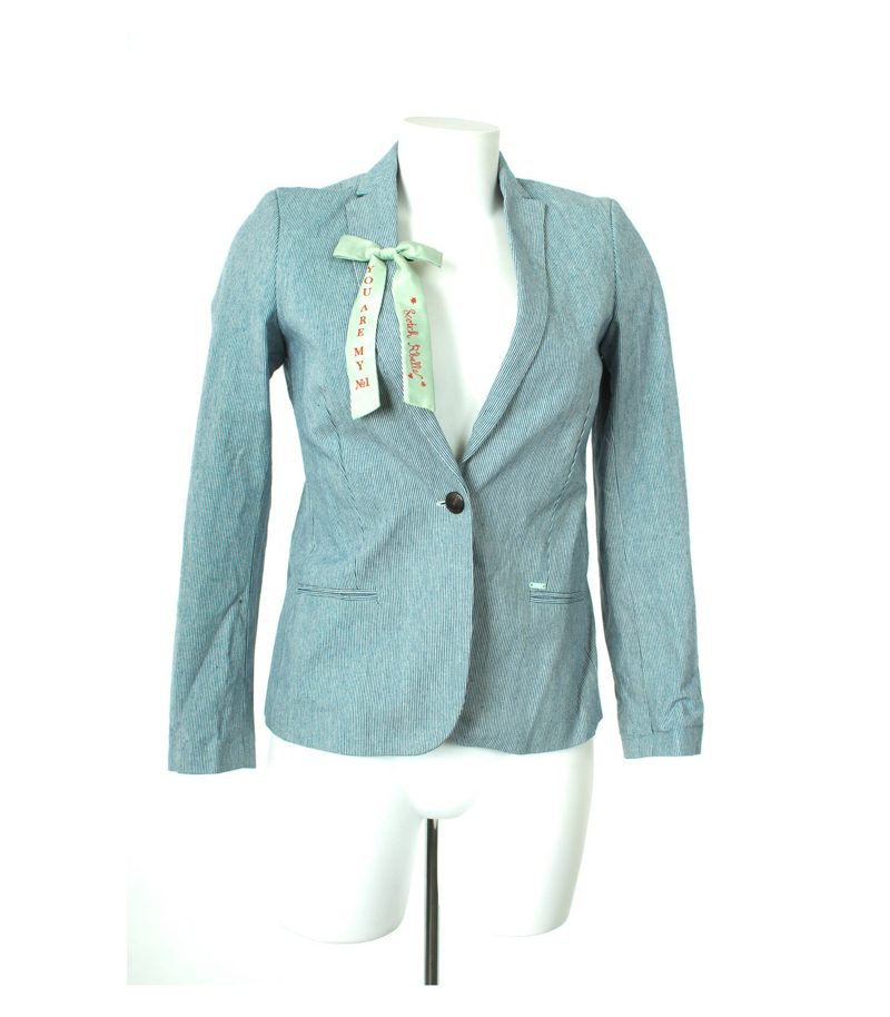 SCOTCH R'BELLE Mädchen Blazer Blau/Weiß Gr. 14 Jahre Baumwolle – Foto 1
