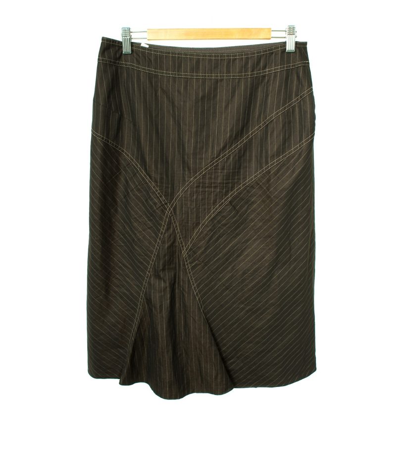 GERRY WEBER Damen Rock Gr. DE 40 Braun Baumwolle – Foto 2
