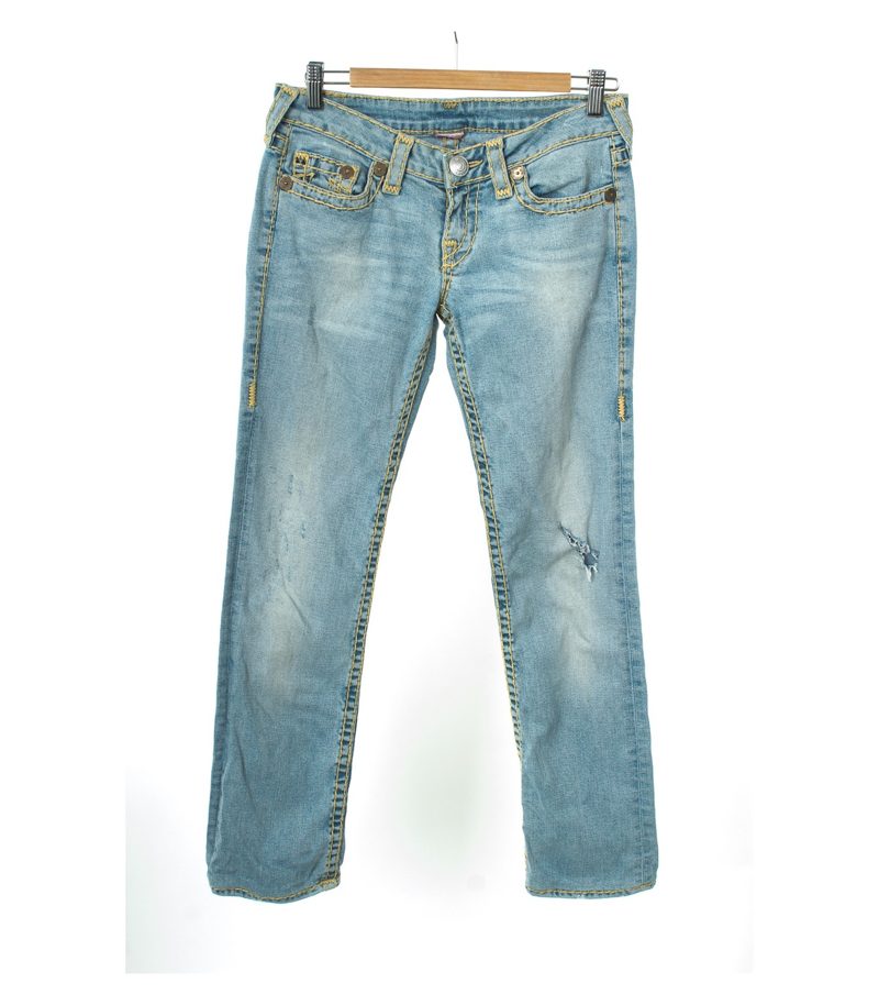 Damen Hose Jeans Gr. DE 38 Blau – Foto 1