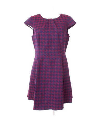 mint & berry Damen Kleid Minikleid Gr. DE 42 Blau/Rot Baumwolle NEU