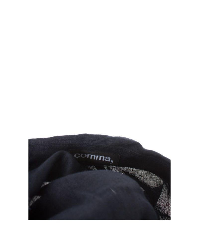 comma, Damen Blazer Lagenlook Gr. DE 38 in Dunkelblau Leinen – Foto 4