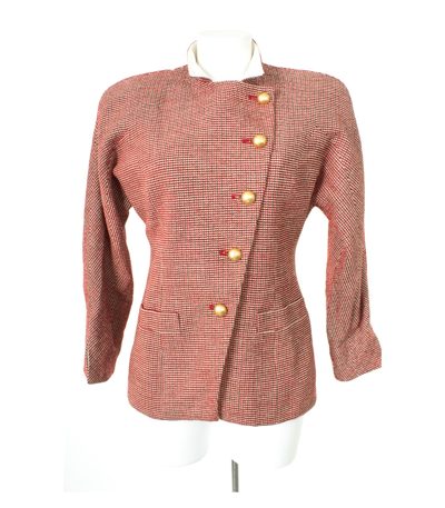 Christian Dior Damen Blazer Gr. US 8 DE 38 Mehrfarbig Wolle Viskose