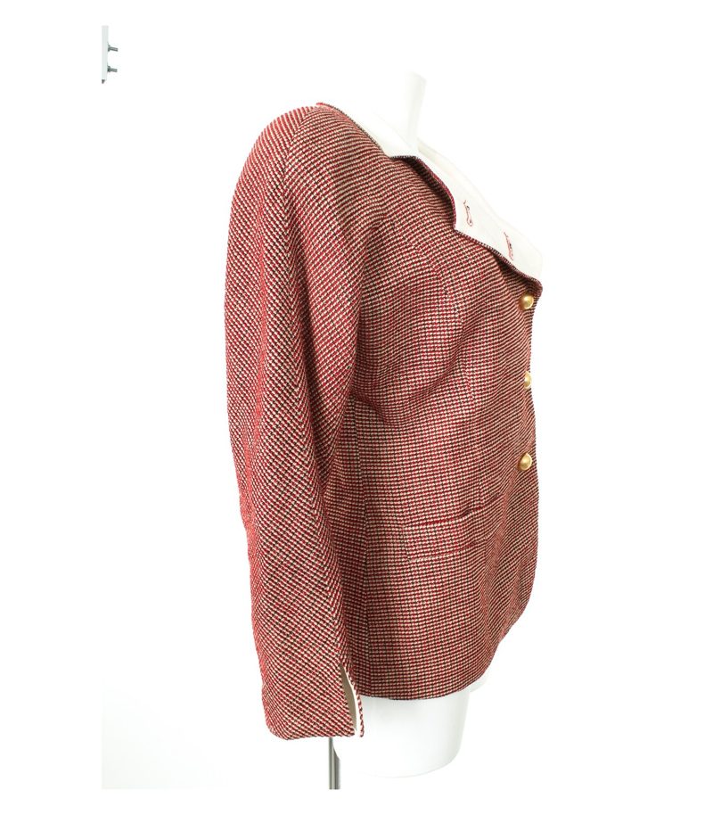 Christian Dior Damen Blazer Gr. US 8 DE 38 Mehrfarbig Wolle Viskose – Foto 3