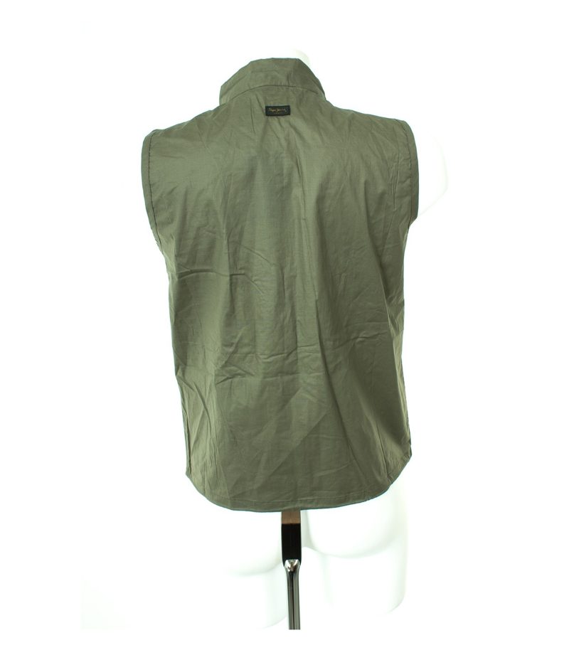 Pepe Jeans LONDON Damen Weste Gr. M Khaki Baumwolle NEU – Foto 3