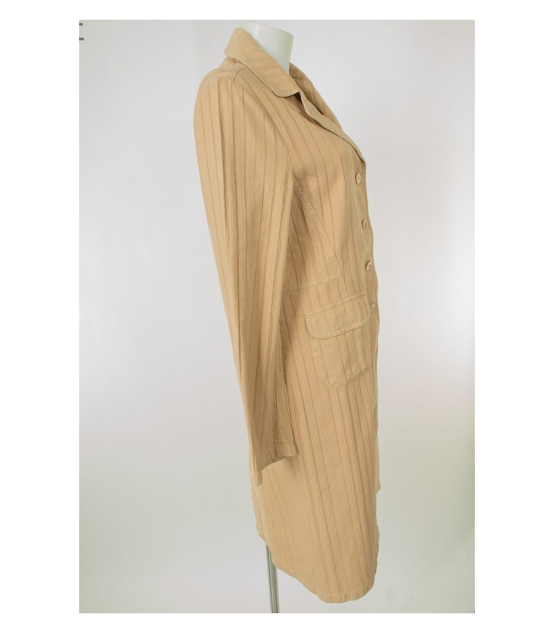 SCHUMACHER Damen Mantel Hanf Gr. XL in Beigebraun Baumwolle – Foto 2